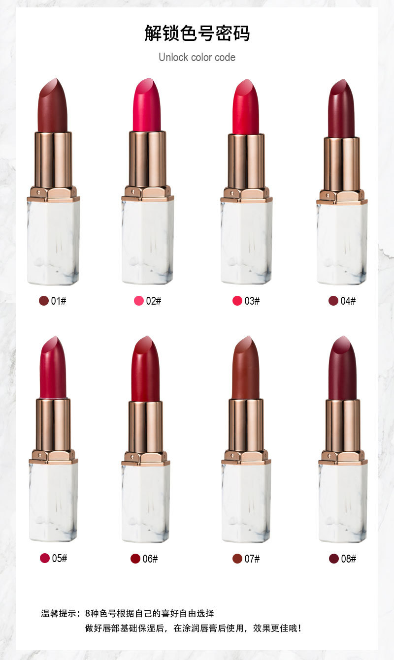 GLAZZI lipstick Chinese red retro red coral orange grapefruit red bean paste