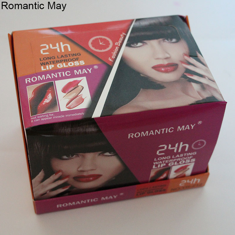 Romantic May Matte Matte Lip Glaze Lasting Color Lip Gloss 12-Color Liquid Lipstick Non-Stick Cup