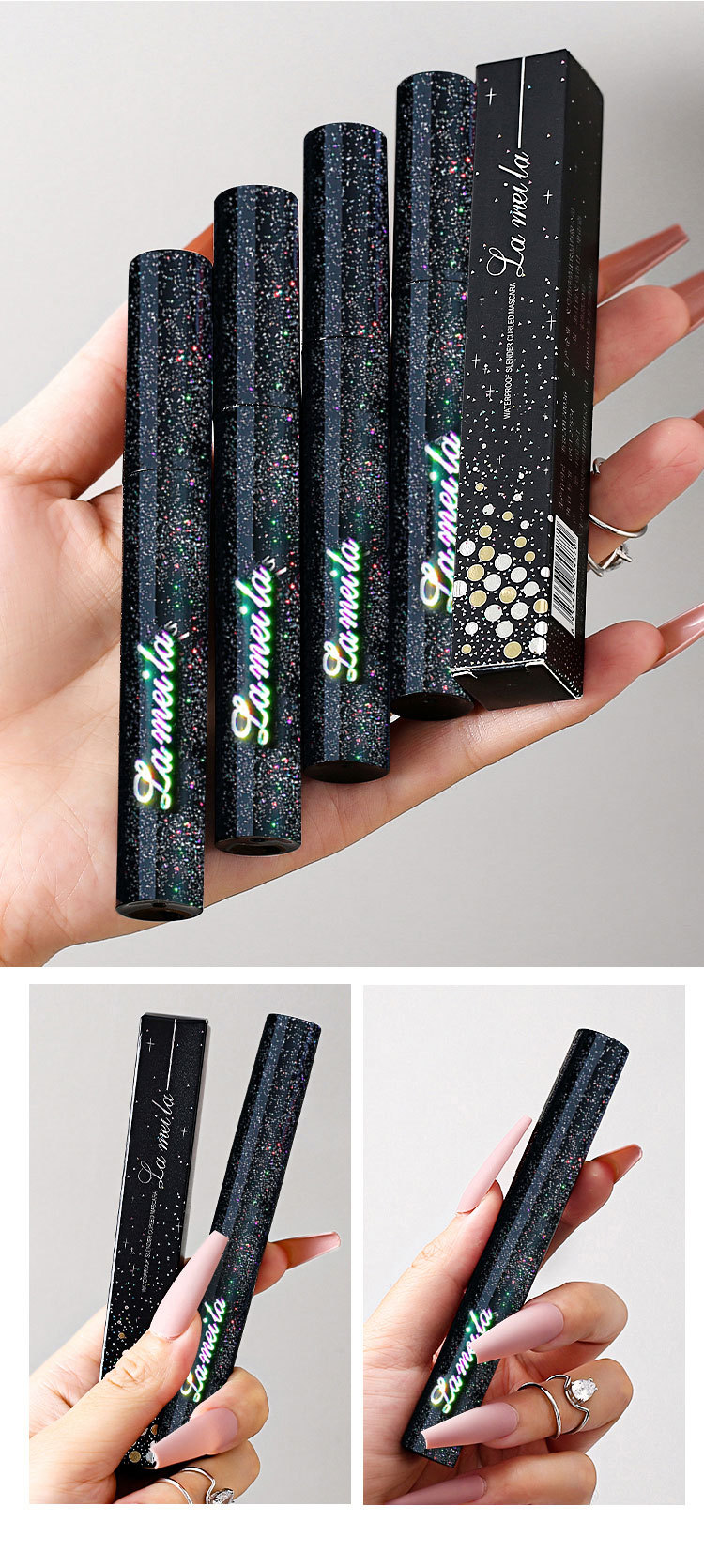 LaMeiLa Factory Direct Supply Wholesale Mascara Long Thick Natural Curling Type Thickening Lengthen Not Easy To Smudge