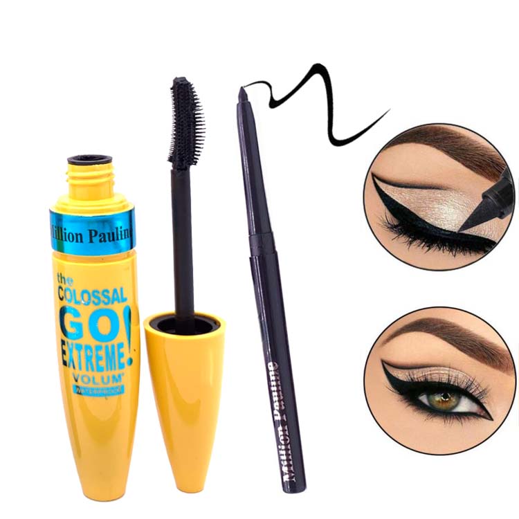 Factory sale mascara and eyeliner 2 in 1 thick curling lengthen waterproof eyelash extension enhancer Factory sale mascara and eyeliner 2 in 1 thick curling lengthen waterproof eyelash extension enhancer