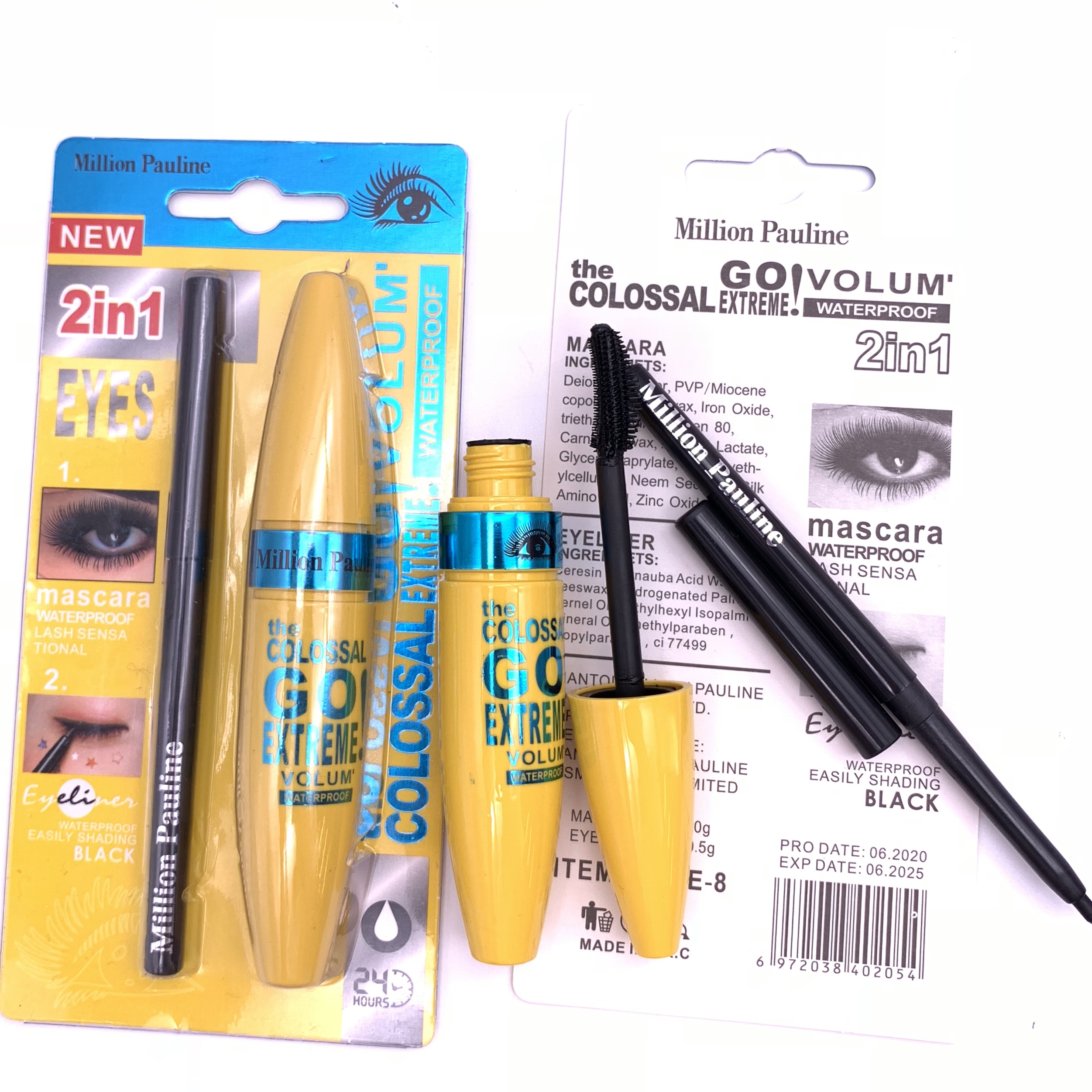 Factory sale mascara and eyeliner 2 in 1 thick curling lengthen waterproof eyelash extension enhancer Factory sale mascara and eyeliner 2 in 1 thick curling lengthen waterproof eyelash extension enhancer