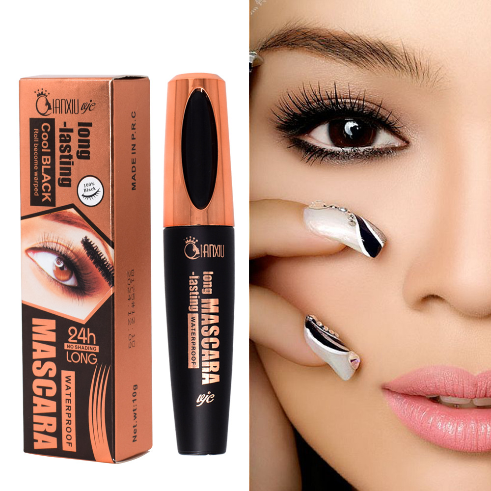 Cross - border sales QianXin/qian xiu Q1754D mascara waterproof dense warping long non - dizzy mascara