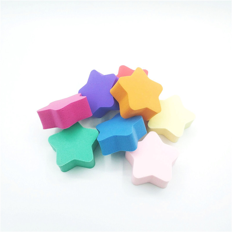 New powder puff cross-border goods pentagonal makeup powder puff natural sponge powder puff bb small house shaped puff