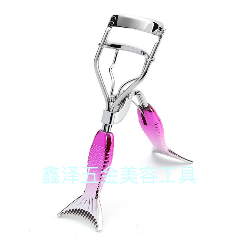 Eyelash Curler Eyelash Curler Fish Tail Handle Gradient Eyelash Curler with Comb Eyelash Curler Beauty Tools