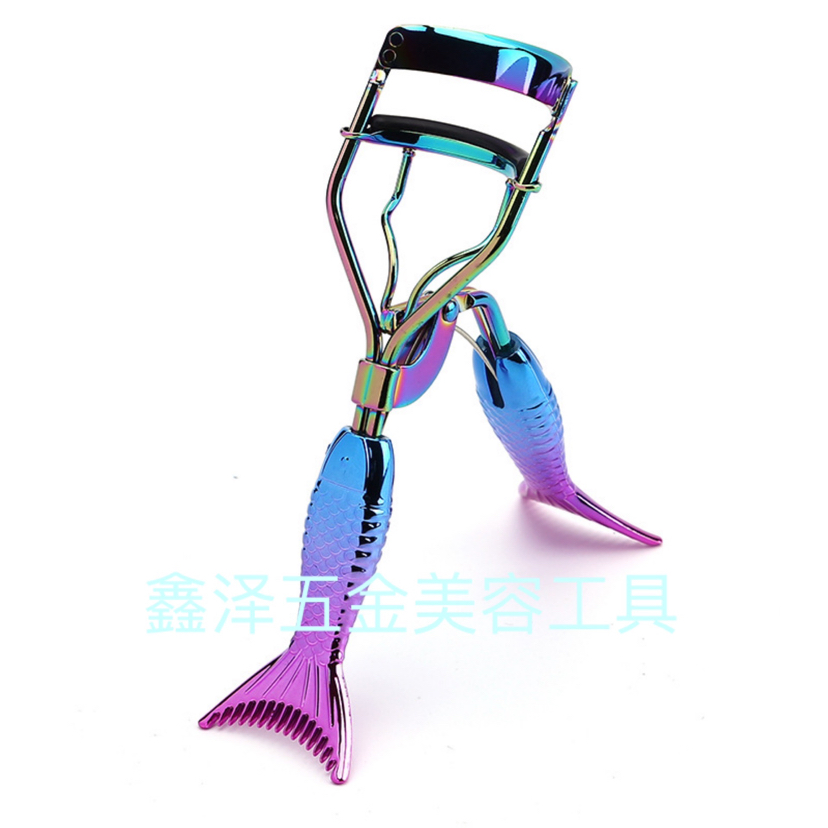Eyelash Curler Eyelash Curler Fish Tail Handle Gradient Eyelash Curler with Comb Eyelash Curler Beauty Tools