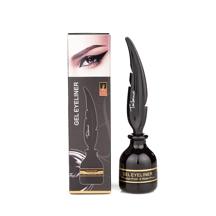 TLM TLM eyeliner cream charm strong eyeliner waterproof not dizzy dye easily draw eyeliner do not take off eye makeup