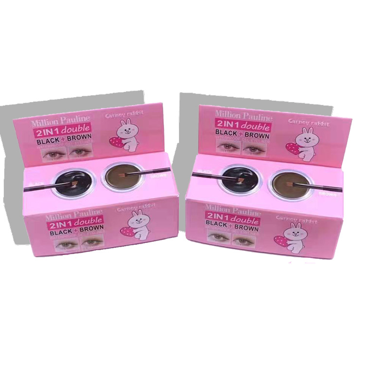 Factory Waterproof Smooth Long-Lasting Brown Black Eyeliner Gel With Brush