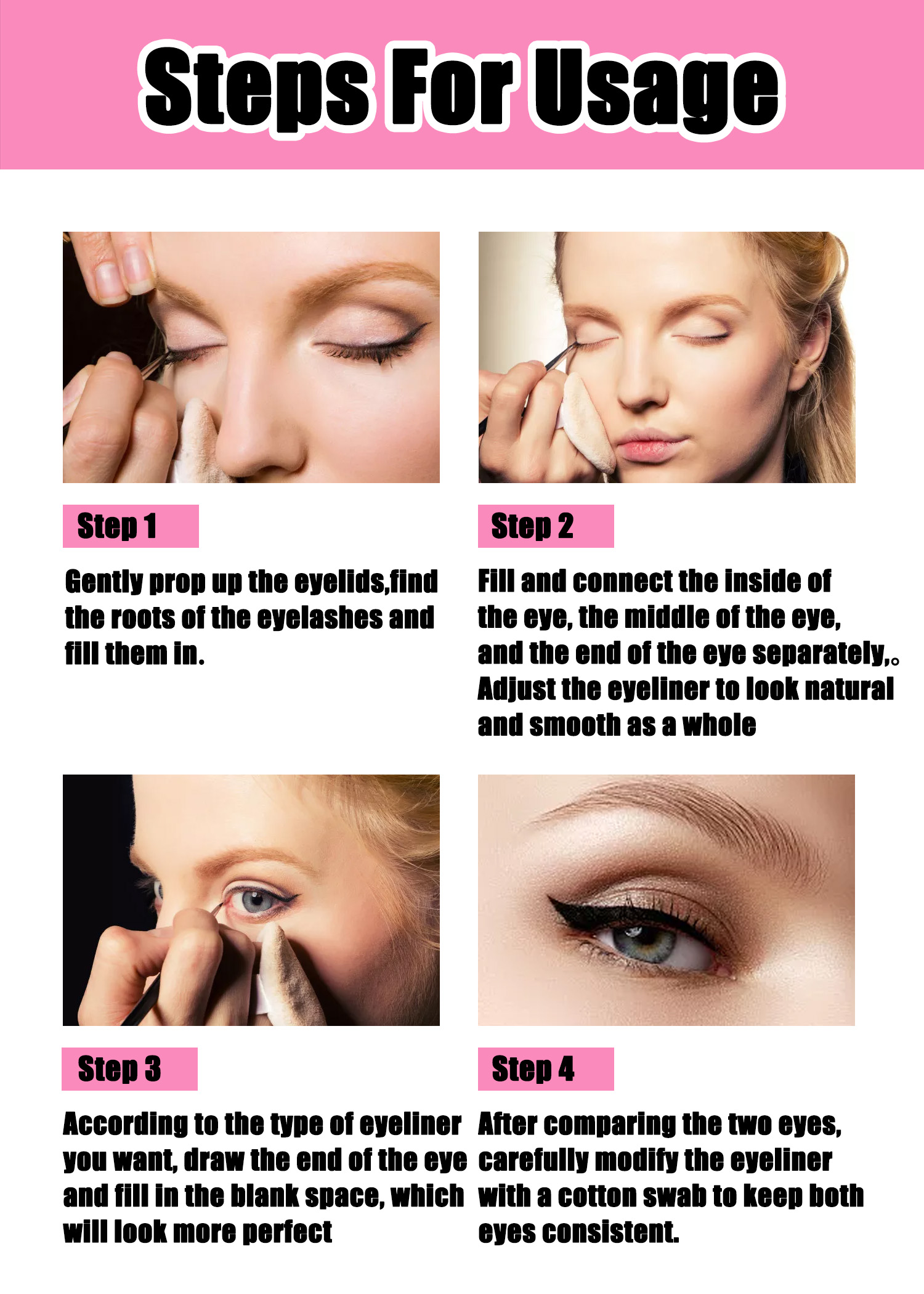 Factory Waterproof Smooth Long-Lasting Brown Black Eyeliner Gel With Brush