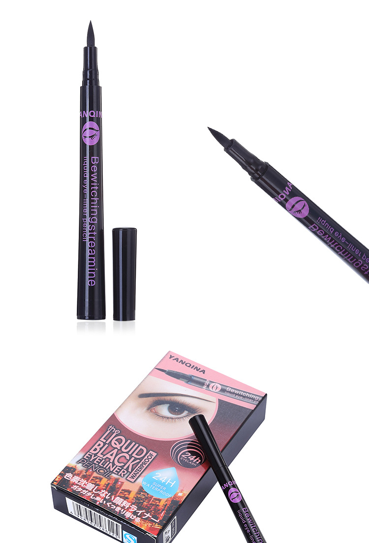 YANQINA/YANQINA quick - drying eyeliner waterproof and non - staining liquid eyeliner foreign trade