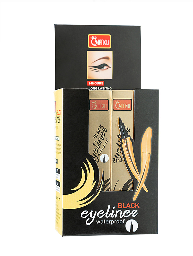 24 h durable Qianxiu uq131 quick - drying black eyeliner waterproof and non - dye portable liquid eyeliner