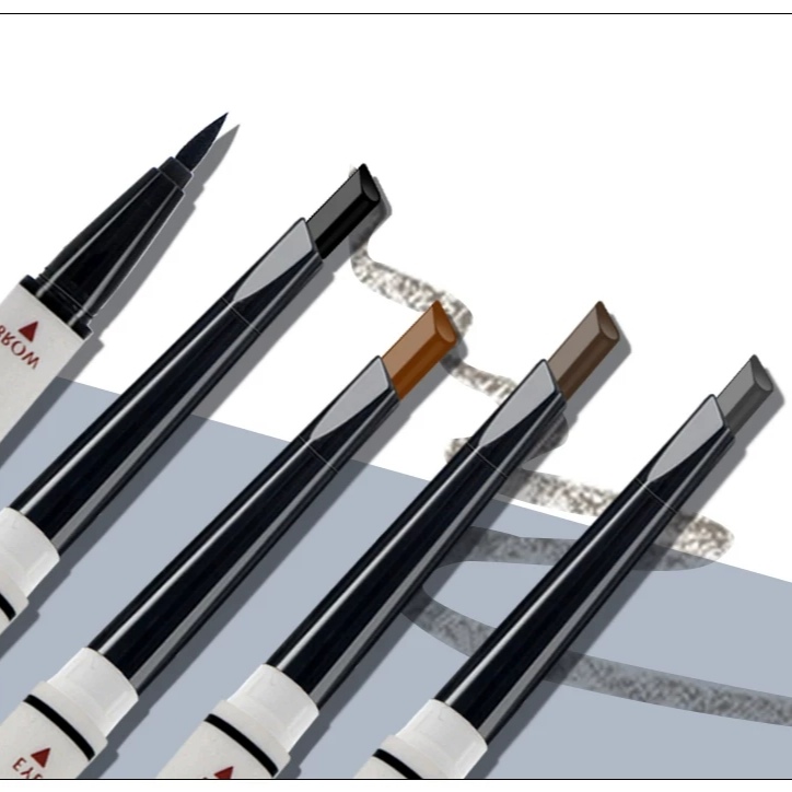 Big vision plastic double effect eyebrow pencil two in one eyeliner and eyebrow