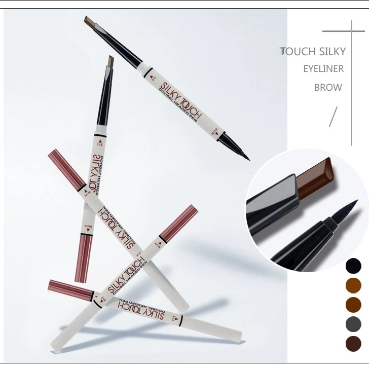 Big vision plastic double effect eyebrow pencil two in one eyeliner and eyebrow