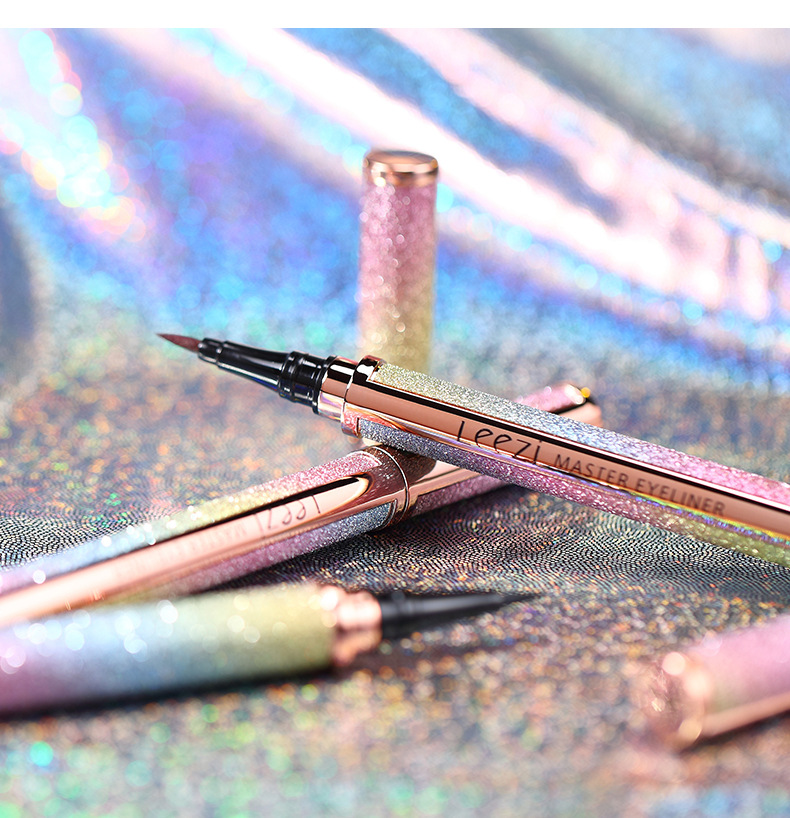Leezi/Liz bright star charm black makeup eyeliner waterproof not easy to halo makeup smooth liquid eyeliner Leezi/Liz bright star charm black makeup eyeliner waterproof not easy to halo makeup smooth liquid eyeliner