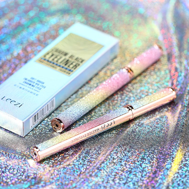Leezi/Liz bright star charm black makeup eyeliner waterproof not easy to halo makeup smooth liquid eyeliner Leezi/Liz bright star charm black makeup eyeliner waterproof not easy to halo makeup smooth liquid eyeliner