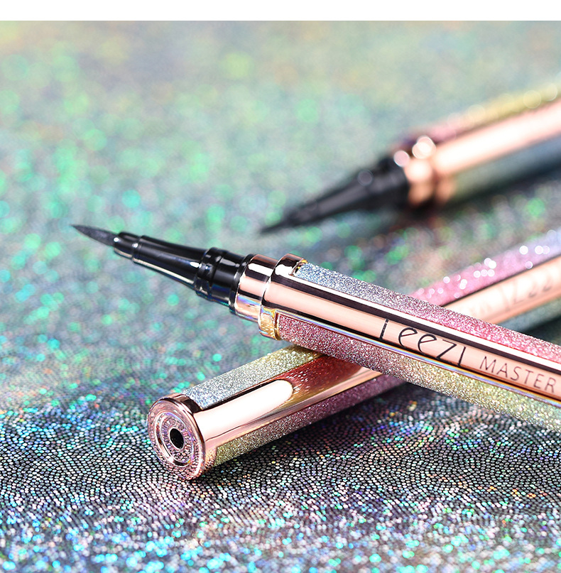 Leezi/Liz bright star charm black makeup eyeliner waterproof not easy to halo makeup smooth liquid eyeliner Leezi/Liz bright star charm black makeup eyeliner waterproof not easy to halo makeup smooth liquid eyeliner