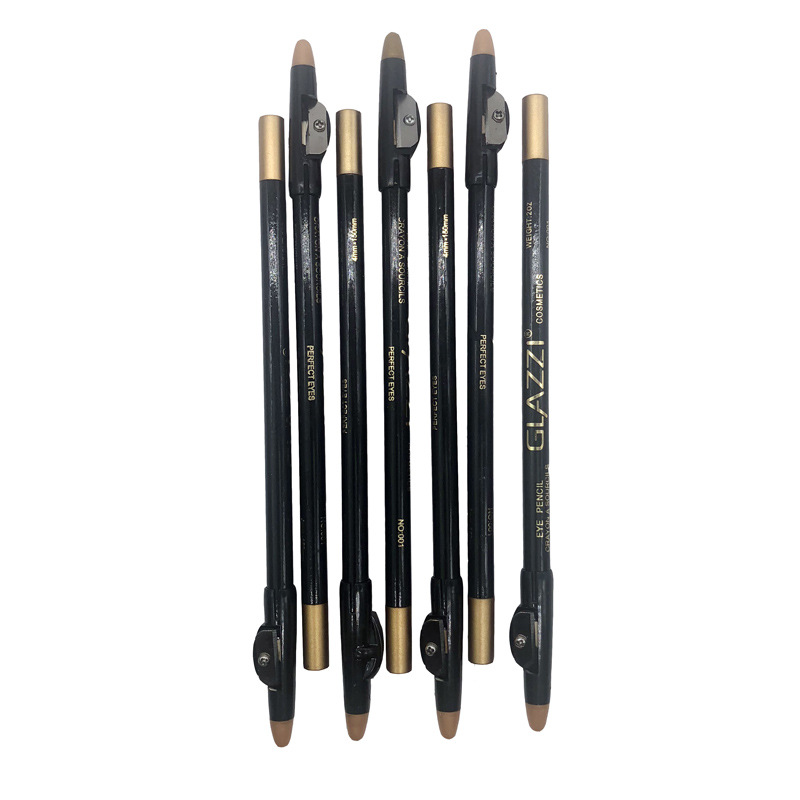 GLAZZI black eyeliner eyebrow pencil waterproof, sweat-proof, non-distracting, non-decolorizing