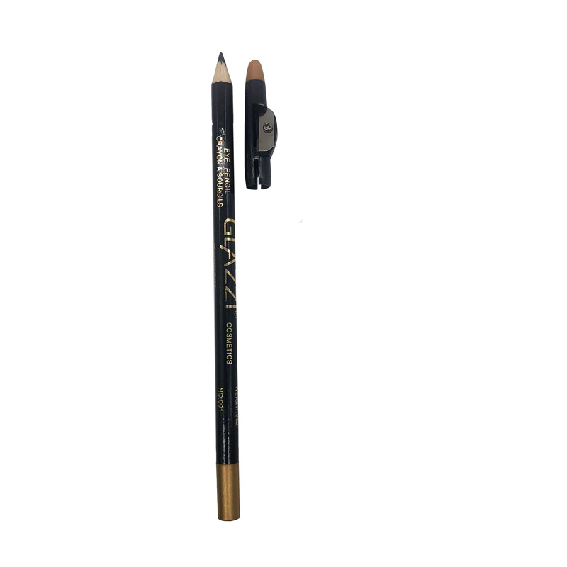 GLAZZI black eyeliner eyebrow pencil waterproof, sweat-proof, non-distracting, non-decolorizing