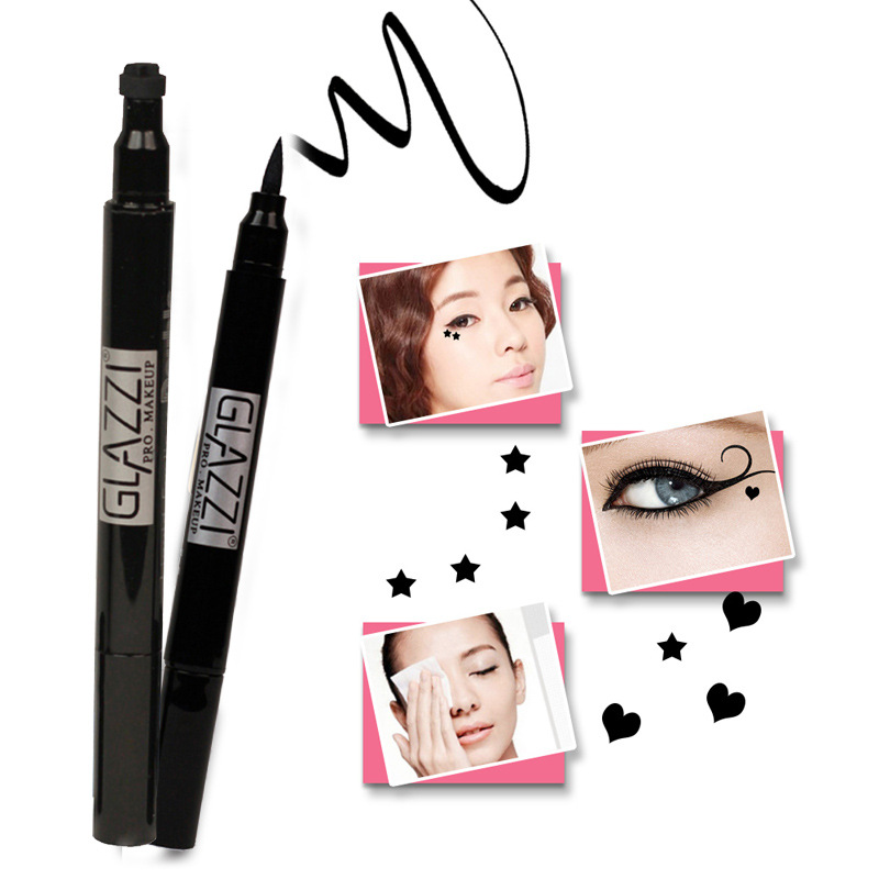 GLAZZI double-headed triangle seal eyeliner is quick-drying, waterproof and non-staining