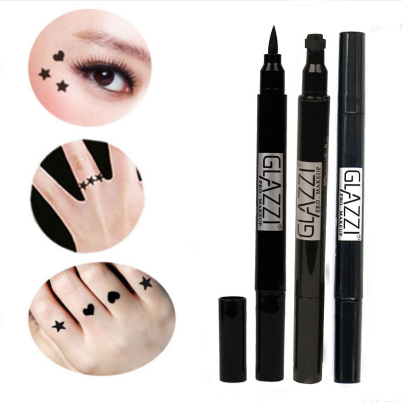 GLAZZI double-headed triangle seal eyeliner is quick-drying, waterproof and non-staining