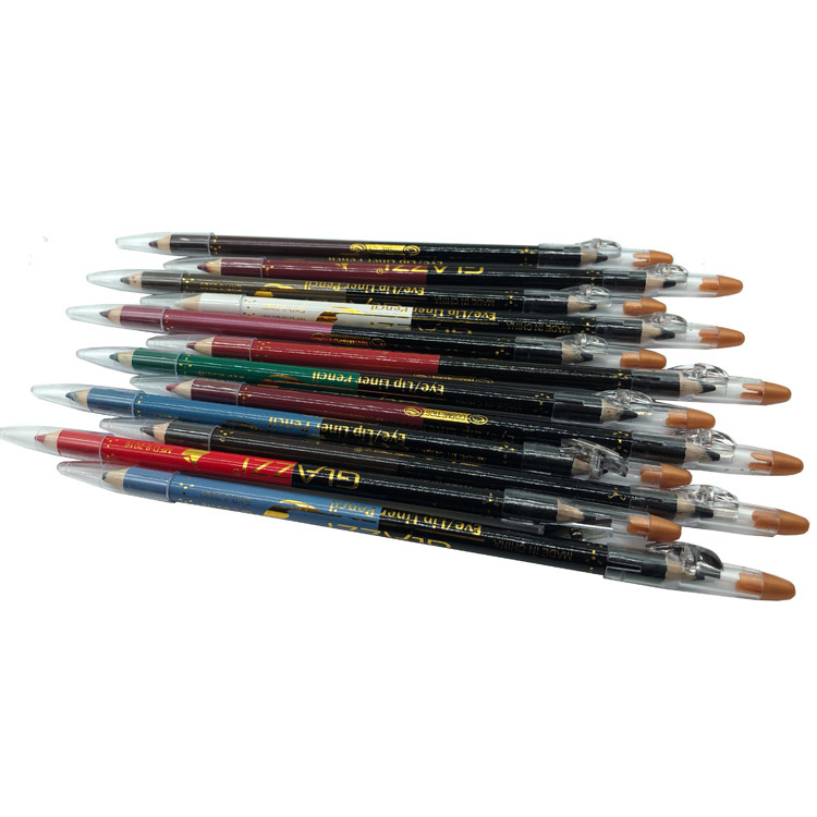 GLAZZI lip liner eyeliner double tip with knife planing waterproof eyebrow pencil makeup pen makeup GLAZZI lip liner eyeliner double tip with knife planing waterproof eyebrow pencil makeup pen makeup