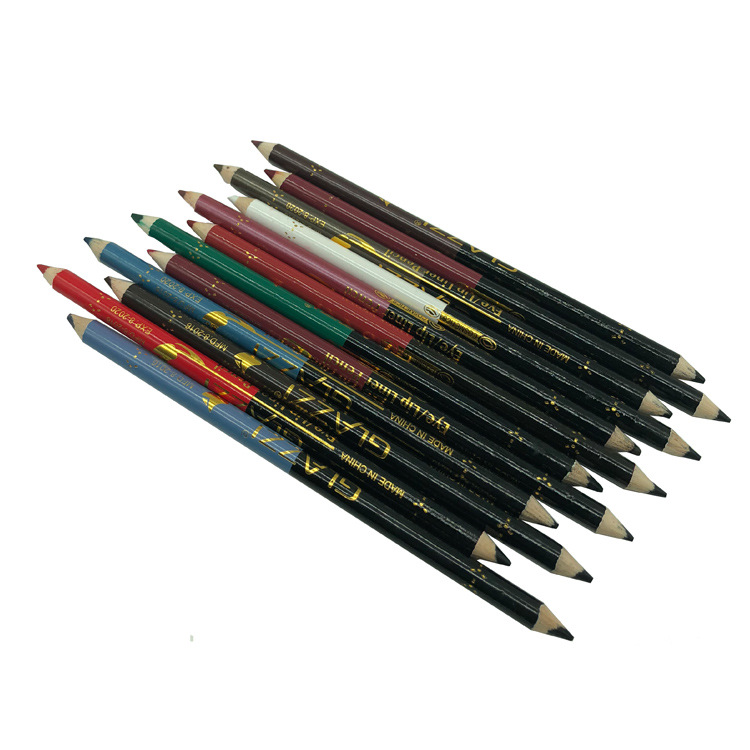 GLAZZI lip liner eyeliner double tip with knife planing waterproof eyebrow pencil makeup pen makeup GLAZZI lip liner eyeliner double tip with knife planing waterproof eyebrow pencil makeup pen makeup