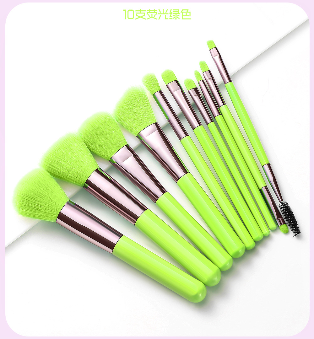 Makeup Brush Set Full Set of Beauty Tools Plastic Handle Fiber Hair Eye Shadow Brush Eye Brush Eyebrow Brush Makeup Brush Set Full Set of Beauty Tools Plastic Handle Fiber Hair Eye Shadow Brush Eye Brush Eyebrow Brush