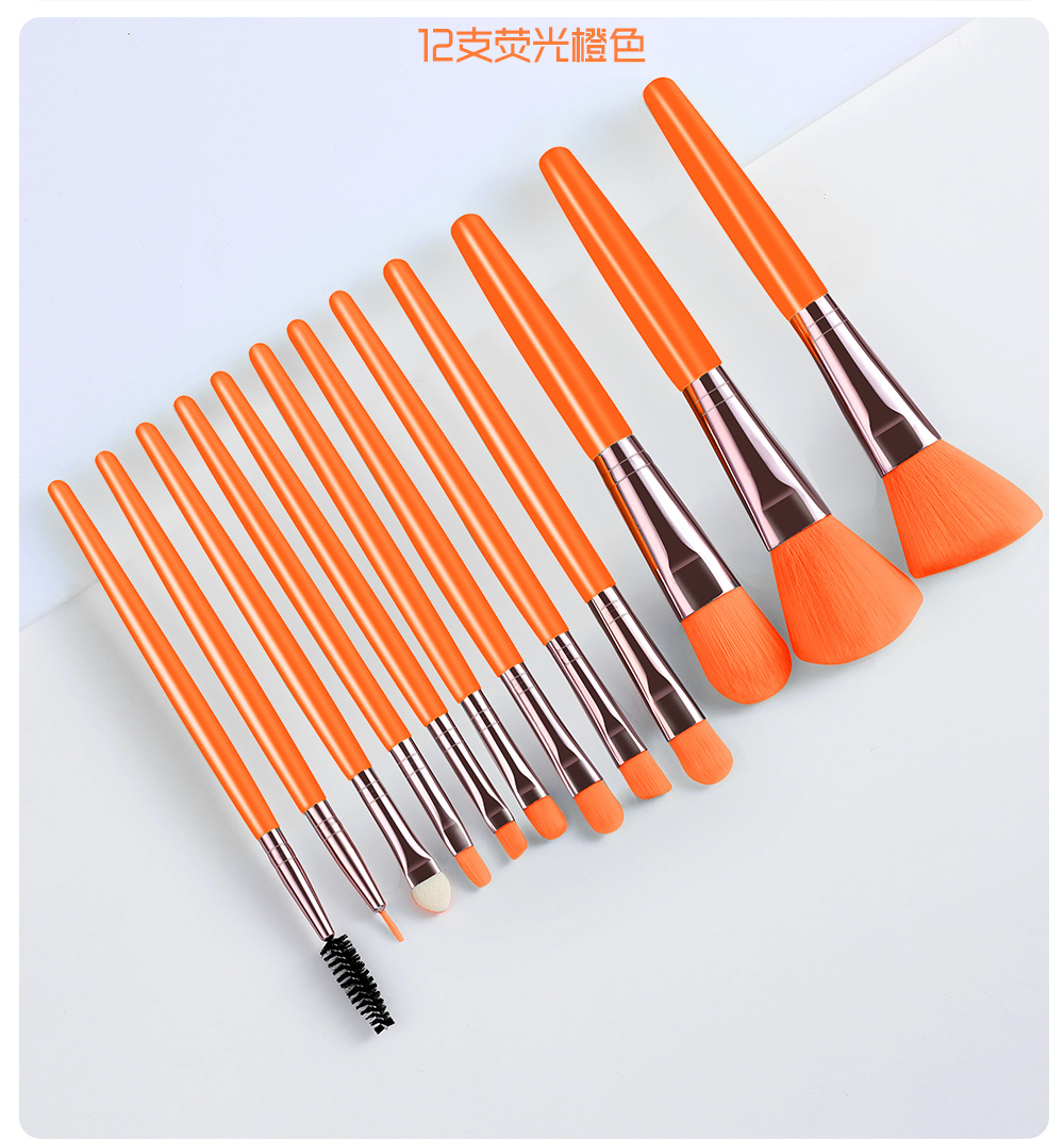 Makeup Brush Set Full Set of Beauty Tools Plastic Handle Fiber Hair Eye Shadow Brush Eye Brush Eyebrow Brush Makeup Brush Set Full Set of Beauty Tools Plastic Handle Fiber Hair Eye Shadow Brush Eye Brush Eyebrow Brush