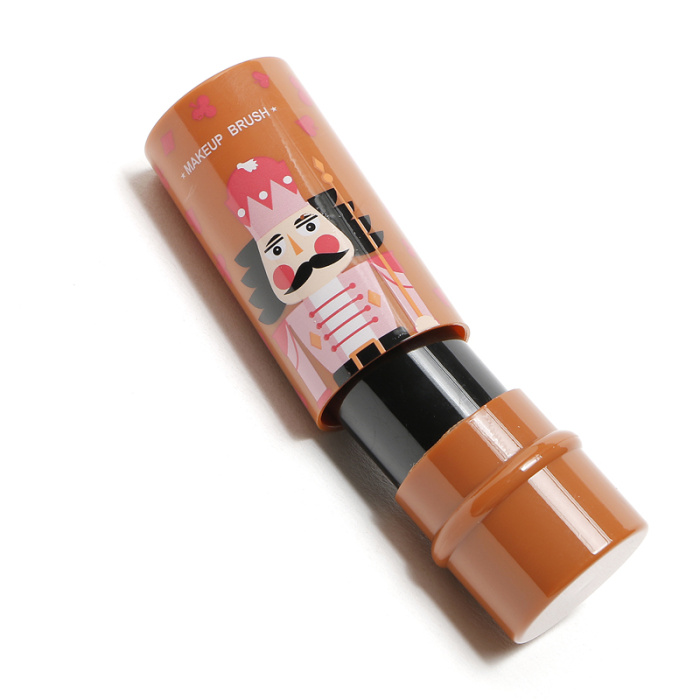 Plastic tubes printed blister packing box mixed color retractable makeup brush factory outlet Plastic tubes printed blister packing box mixed color retractable makeup brush factory outlet