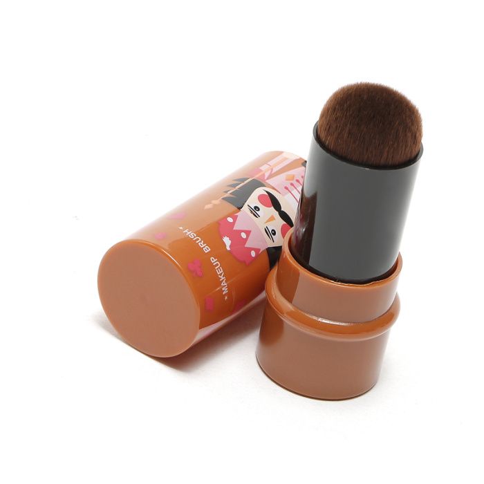 Plastic tubes printed blister packing box mixed color retractable makeup brush factory outlet Plastic tubes printed blister packing box mixed color retractable makeup brush factory outlet