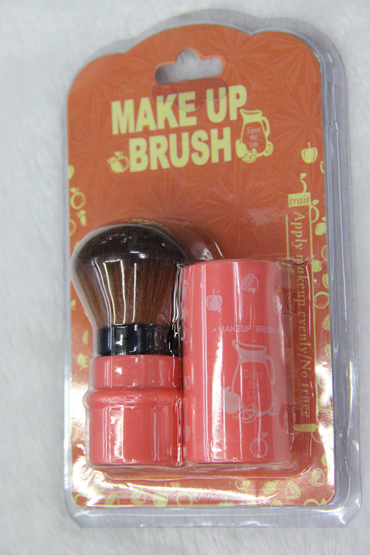 Plastic tubes printed blister packing box mixed color retractable makeup brush factory outlet Plastic tubes printed blister packing box mixed color retractable makeup brush factory outlet