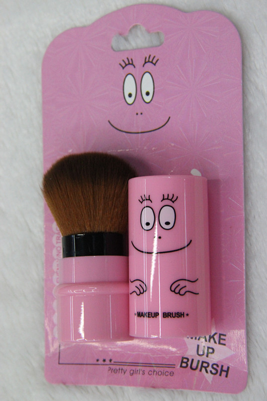 Plastic tubes printed blister packing box mixed color retractable makeup brush factory outlet Plastic tubes printed blister packing box mixed color retractable makeup brush factory outlet