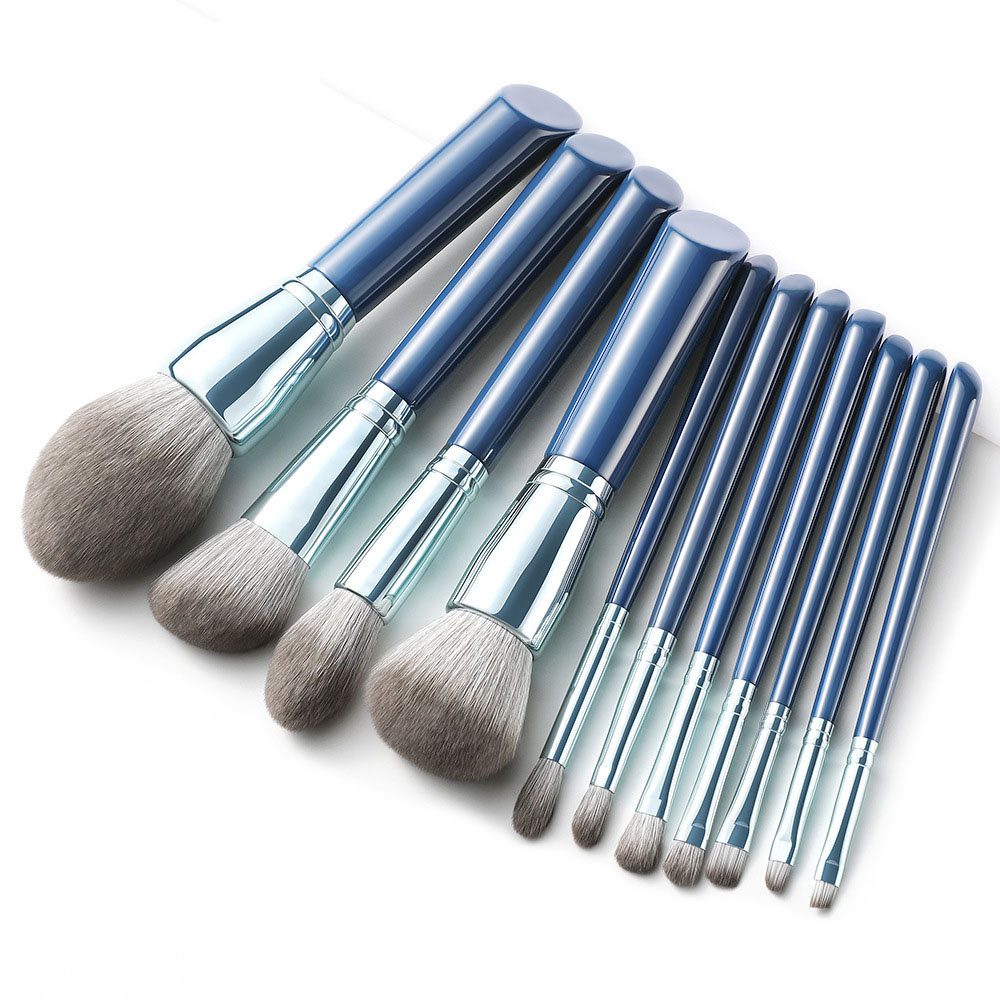 11 PCs Makeup Brush Set Artificial Bionic Fiber Hair Beauty Tools Makeup Eye Shadow Brush