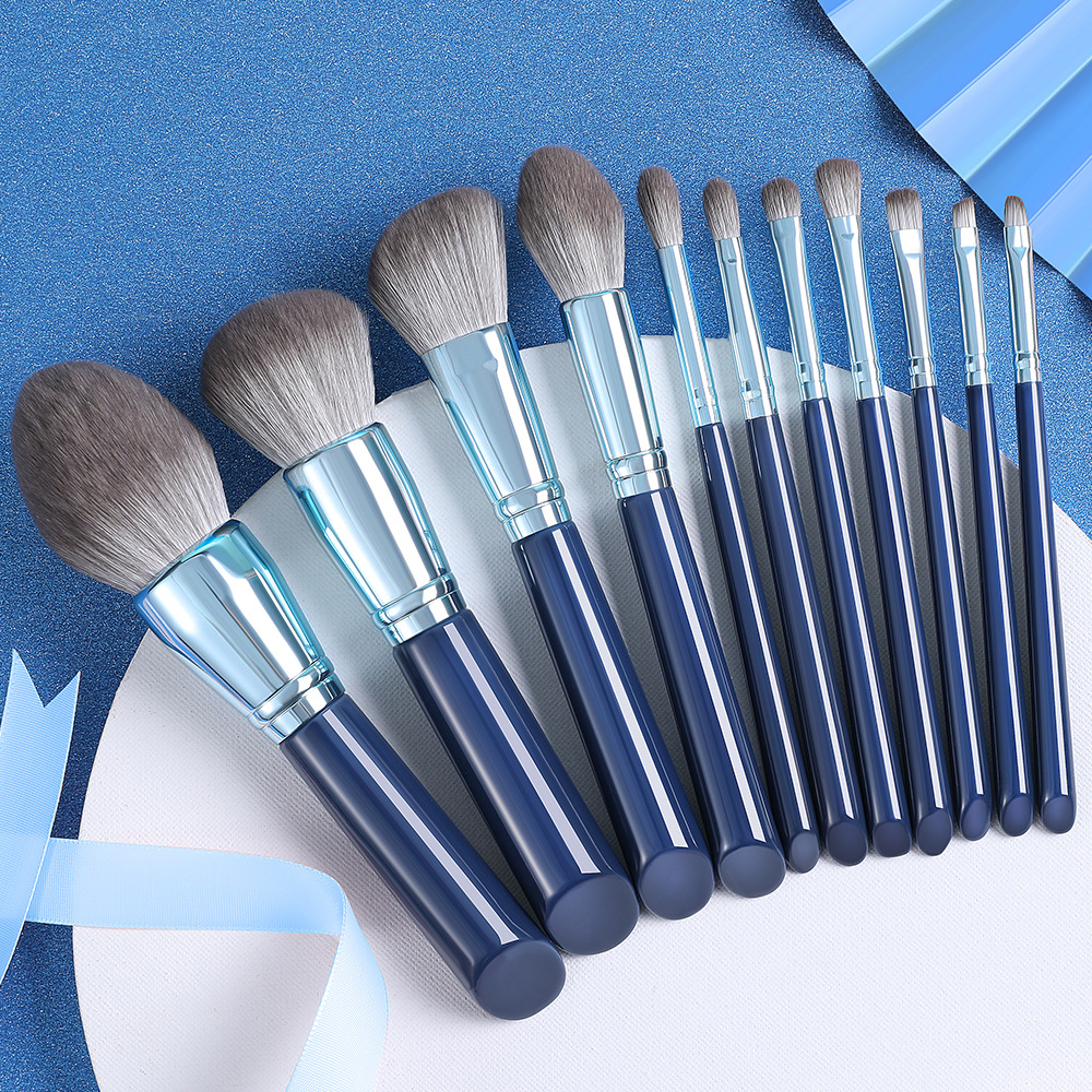 11 PCs Makeup Brush Set Artificial Bionic Fiber Hair Beauty Tools Makeup Eye Shadow Brush