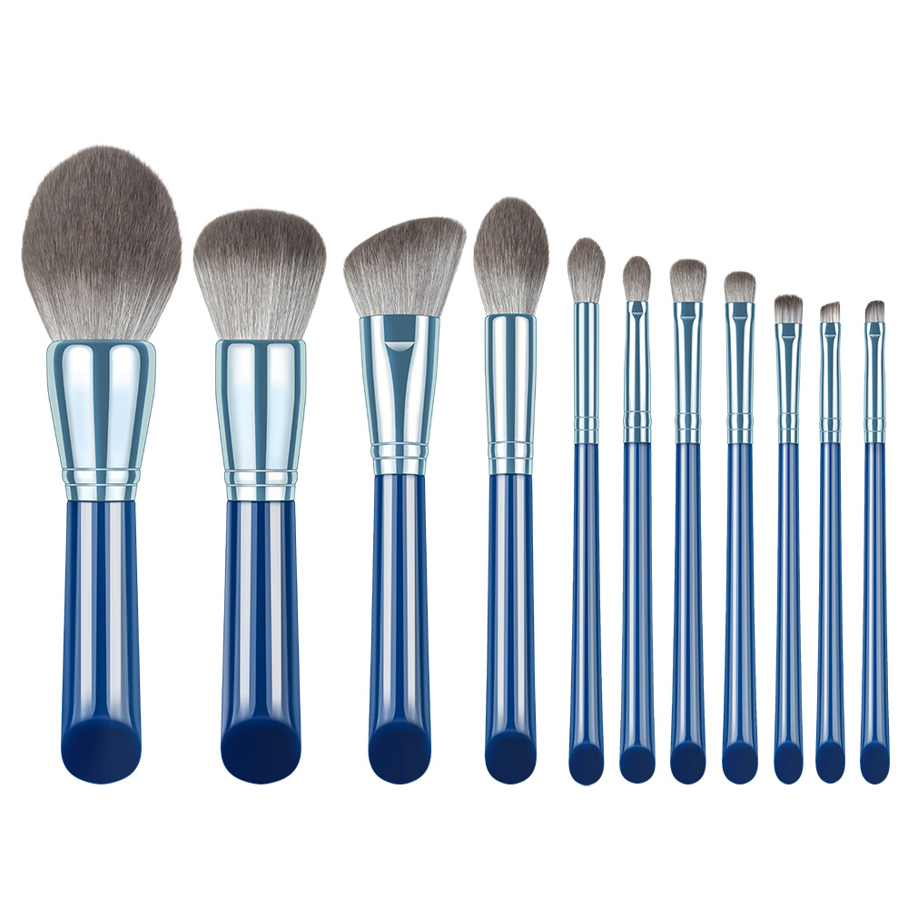 11 PCs Makeup Brush Set Artificial Bionic Fiber Hair Beauty Tools Makeup Eye Shadow Brush