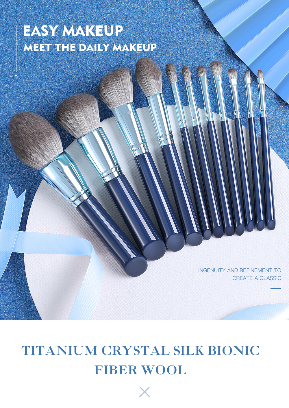 11 PCs Makeup Brush Set Artificial Bionic Fiber Hair Beauty Tools Makeup Eye Shadow Brush 11 PCs Makeup Brush Set Artificial Bionic Fiber Hair Beauty Tools Makeup Eye Shadow Brush