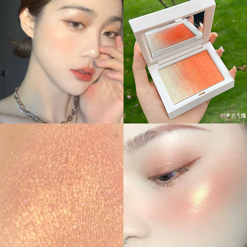 Highlight Integrated Contour Compact Live Broadcast Internet Famous Recommended ThreeDimensional Facial Repair Powder
