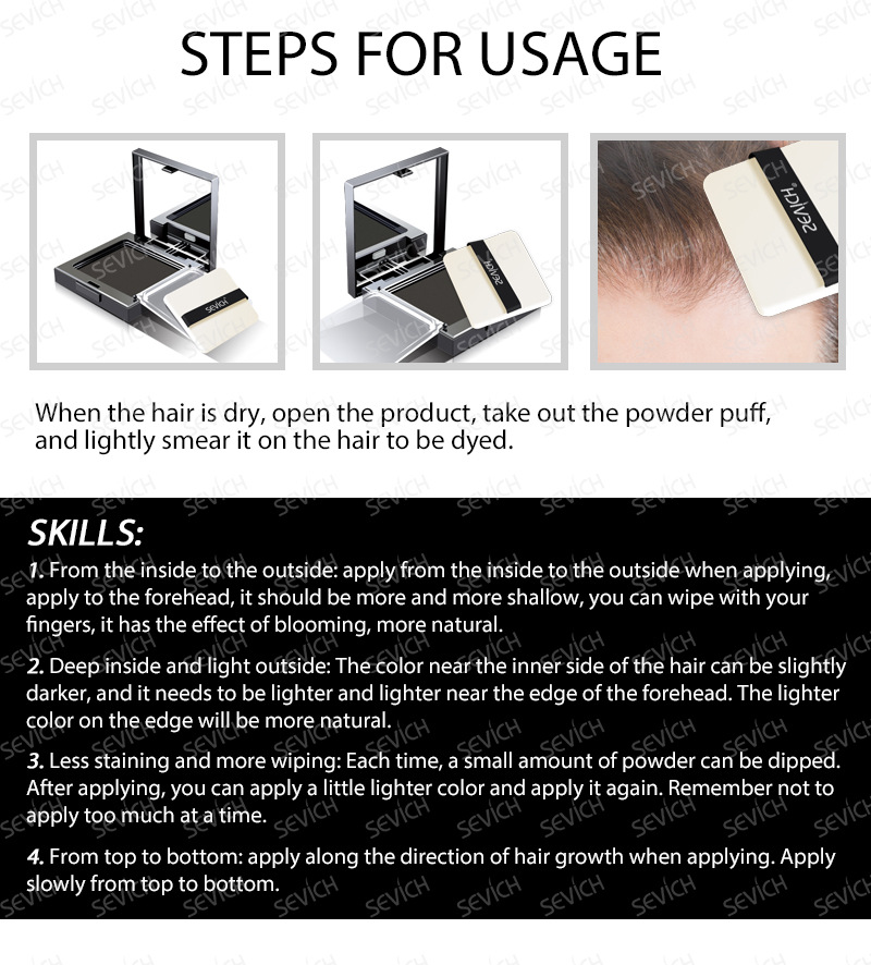 Shadow Rehairing Foundation Natural Repair Filling Modification Hairline Powder Filling Rehairing Highlight Powder