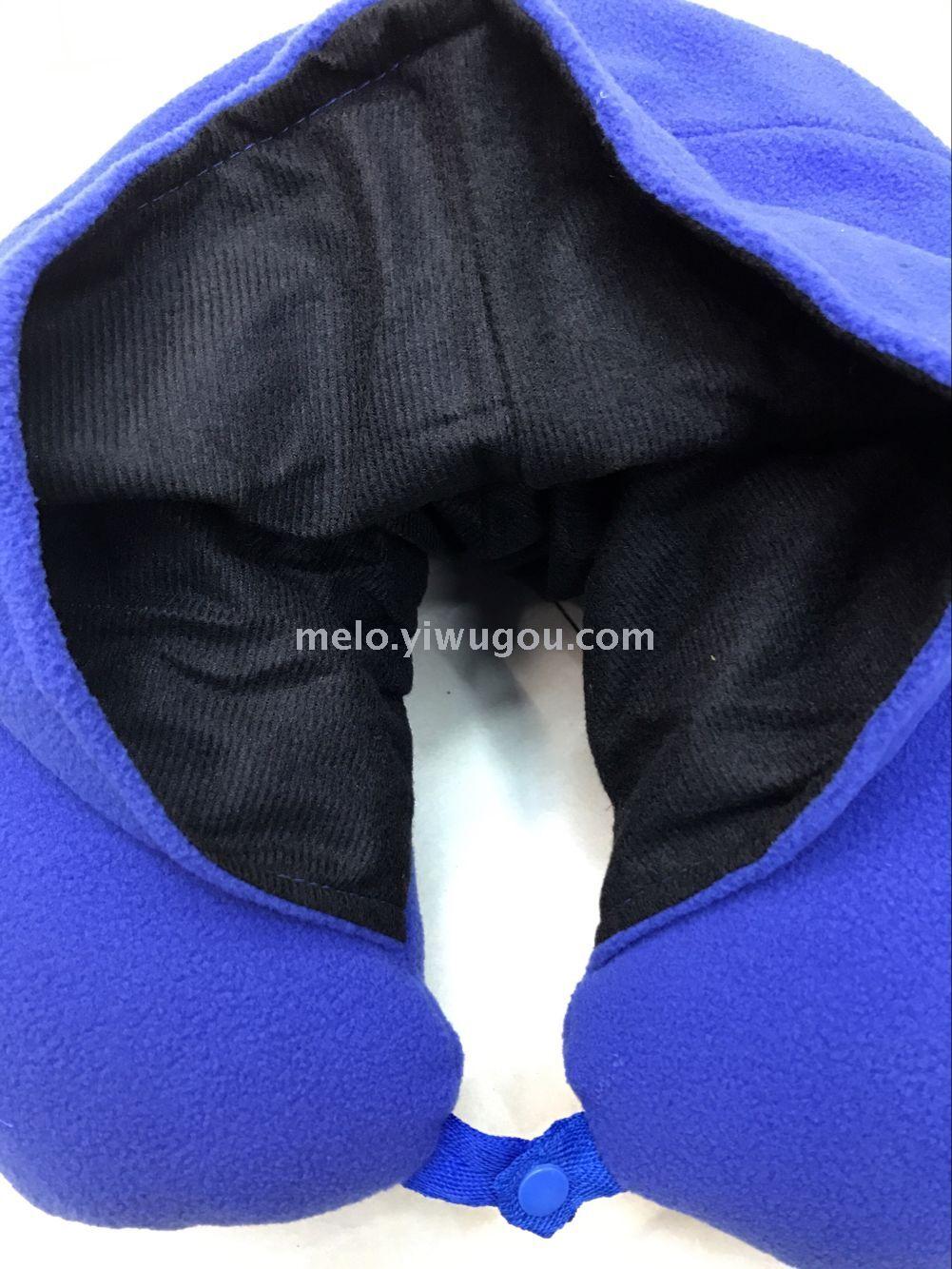 U-shaped pillow with cap (with eye patch + earplugs)