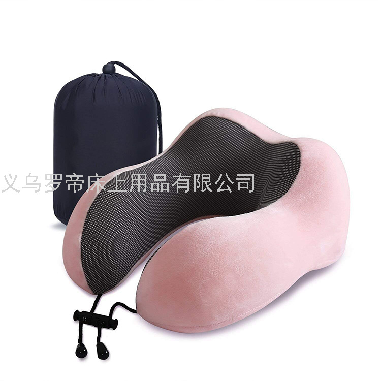 Slow Resilience U-Pillow Memory Foam Pillow Can Store Travel Multifunctional Neck Pillow Logo Customized Factory Supply