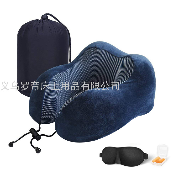 Slow Resilience U-Pillow Memory Foam Pillow Can Store Travel Multifunctional Neck Pillow Logo Customized Factory Supply