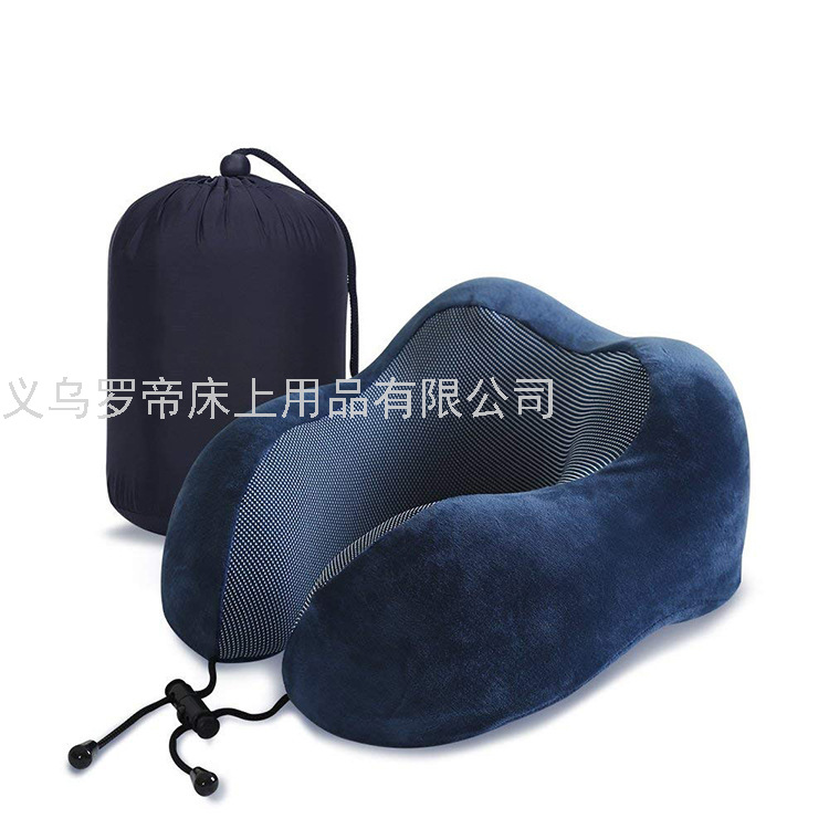 Slow Resilience U-Pillow Memory Foam Pillow Can Store Travel Multifunctional Neck Pillow Logo Customized Factory Supply