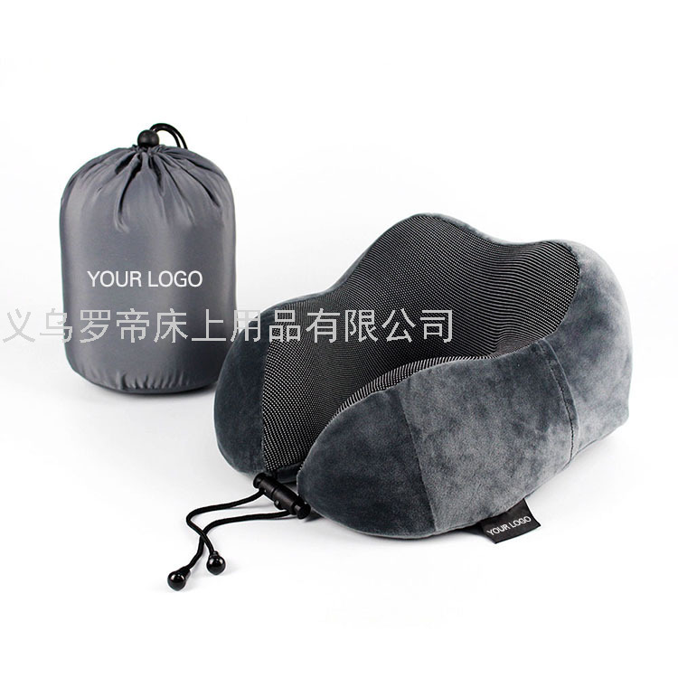 Slow Resilience U-Pillow Memory Foam Pillow Can Store Travel Multifunctional Neck Pillow Logo Customized Factory Supply