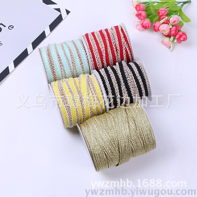 Chain lace ribbon and hat decoration with 1.6cm printed ribbon garment accessories wholesale