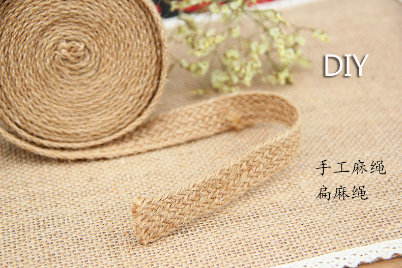 Garment accessories Ribbon hemp knitting belt DIY craft decoration cotton linen rope ribbon ribbon ribbon