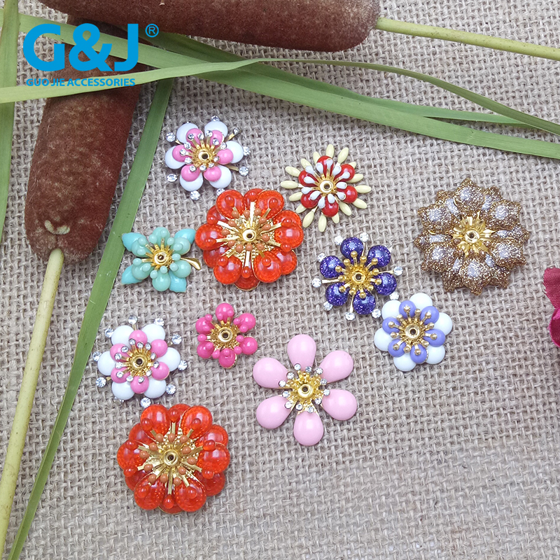 Hand-sewn oil-drop garment accessories vamp decoration oil-drop copper petals