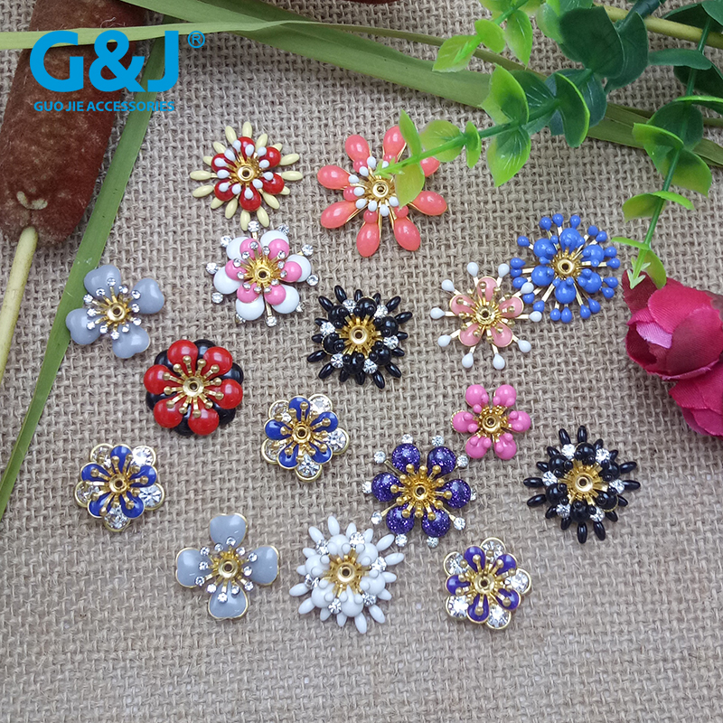 Hand-sewn oil-drop garment accessories vamp decoration oil-drop copper petals