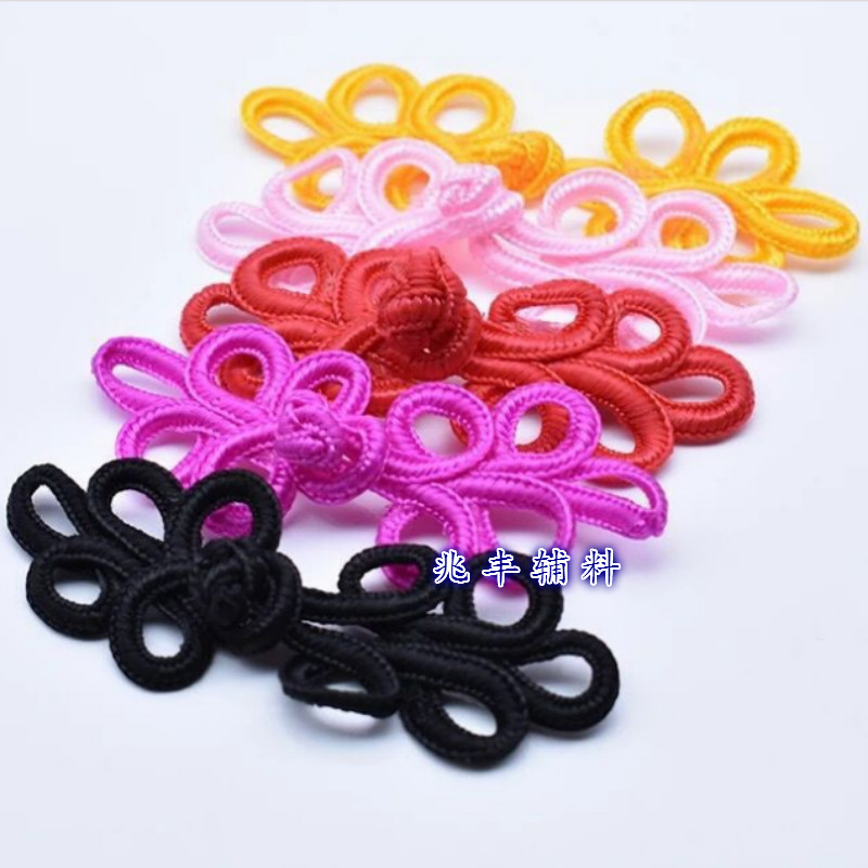 Five - leaf disc buckles hand - made cheongsam on the garment button national dress xietie plate button