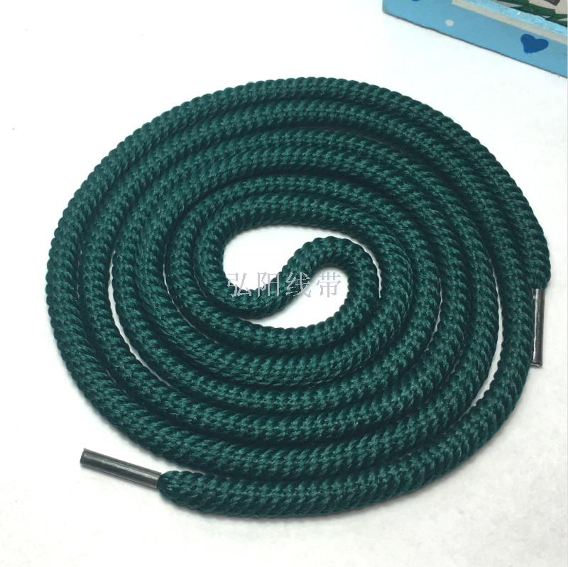5mm Coarse long 1.3m garment threaded belt brass buckle plastic button warhead sports trousers rope 5mm Coarse long 1.3m garment threaded belt brass buckle plastic button warhead sports trousers rope
