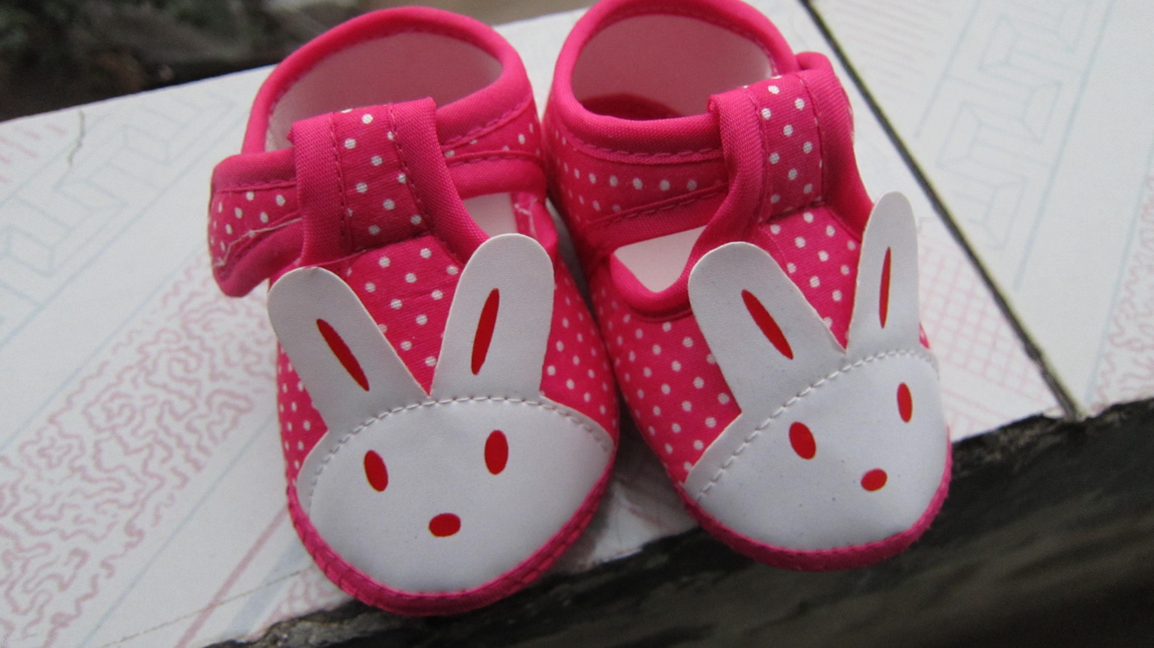 Foreign trade cloth bottom fashion rabbit head single shoe baby shoes baby shoes baby shoes.