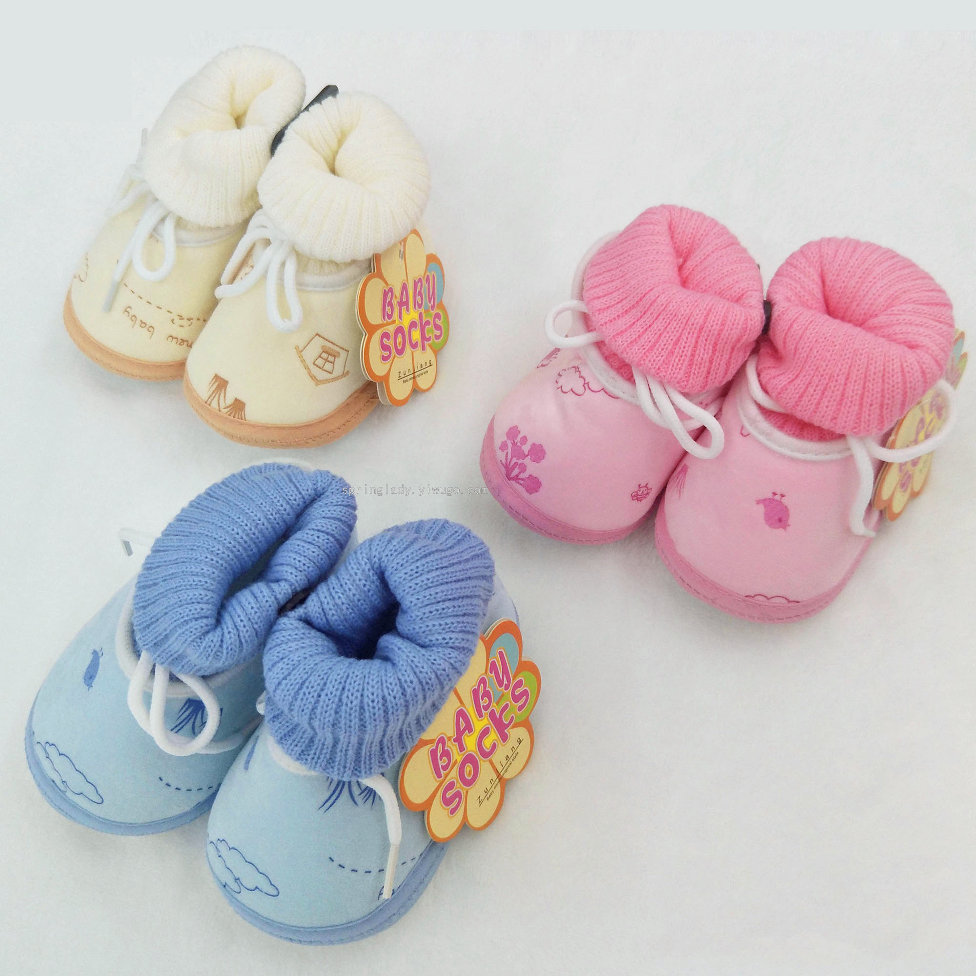 Factory Direct Sales Newborn Shoes Confinement Shoes Bags 12 Pairs Baby Shoes Baby&#039;s Shoes SPRING LADY
